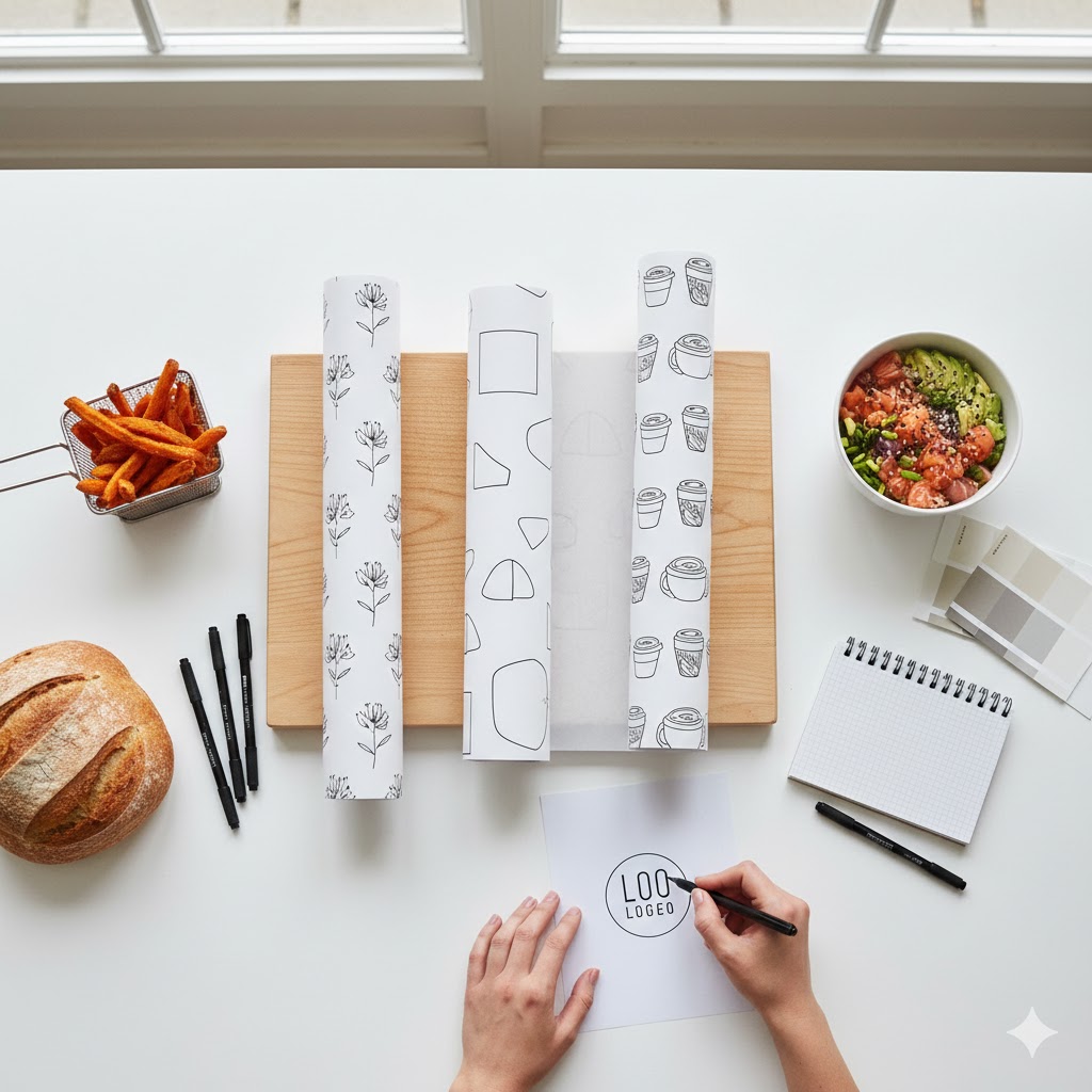 custom printed greaseproof paper